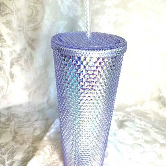 Starbucks Tumbler 24oz 2018 Rainbow Iridescent Studded Unicorn Cold Cup - Picture 4 of 10